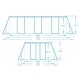 Bestway 56441 Frame Pool 404 x 201 x 100 cm with Pump and Accessories