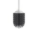 Silicone Toilet Brush, White/Gray