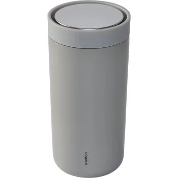 Stelton To Go Click Thermal Mug 0.4 L, Soft Light Grey