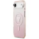 Guess IML Gradient Triangle Logo MagSafe Case for iPhone Air, Pink