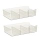 2-Tier Acrylic Organiser with Sliding Drawers for Desk Kitchen and Bathroom