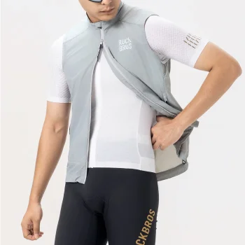 Rockbros YDMJ003 Windproof Cycling Vest Size XL - White/Gray