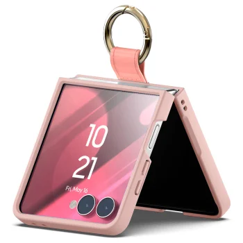 Mercury Gold Ring Case for Samsung Galaxy Z Flip8, Pink
