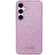 Guess Samsung Galaxy S24 Case Glitter Script, Purple
