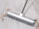 Silicone rubber broom brush for sweeping with metal stick 120 cm