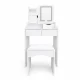 Modernhome Makeup Vanity Dressing Table with LED Mirror and Stool