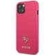 Apple iPhone 13 Mini 5,4\" Guess Saffiano 4G Small Metal Logo Case Cover, Pink