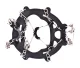 Anti-Slip Ice Cleats for Shoes with 8 Steel Spikes, Size 38-45