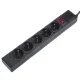Maclean MCE219 Power Strip, 5 Outlets, with Switch, 1.5m