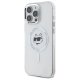Apple iPhone 16 Pro Max 6.9\'\' Karl Lagerfeld IML Metal Choupette Head MagSafe Cover Case, White | Чехол Кейс...