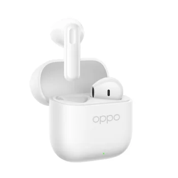 Oppo Enco Buds3 In-Ear Wireless Headphones, Bluetooth 5.4, IP55 - White