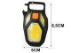 LED COB Keychain Flashlight with Magnet and USB Charging