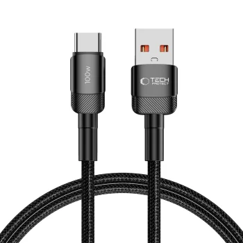 Tech-Protect UltraBoost Evo USB-C / USB-A Cable 100W 5A 1m, Black