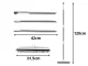 Silicone rubber broom brush for sweeping with metal stick 120 cm