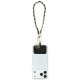 Guess Universal Hand Strap Saffiano Chain 4G Charm, Black