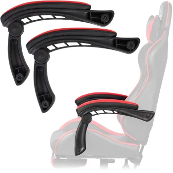 Sofotel Cerber Chair Armrests, Pair, Red