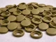 Gold Furniture Screw Covers, 100 pcs