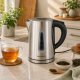 Electric Kettle 1.7L 1850-2200W, Stainless Steel, Silver