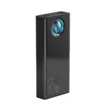 Baseus Amblight Portable Powerbank with Display 30000mAh, (QC3.0, PD, 3A, 65W), Black