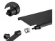 Adjustable TV Top Shelf and Monitor Mount for Media Box, black