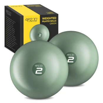 Svoriniai kamuoliai pilatesui 4FIZJO Toning Ball 2 x 2 kg, žali
