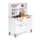 Ecotoys 7275 Large Wooden Play Kitchen with Sound and LED, 7 Accessories