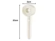 Shower Head, 5 Functions, with Button, Cream