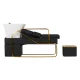 Gabbiano Diana Hair Salon Wash Unit Black/Gold