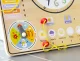 Ecotoys ESC-W-036 Wooden Educational Board - Calendar and Clock