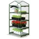 Plonos 4923 Multi-Season Garden Greenhouse Rack, 70 x 50 x 160 cm, Transparent