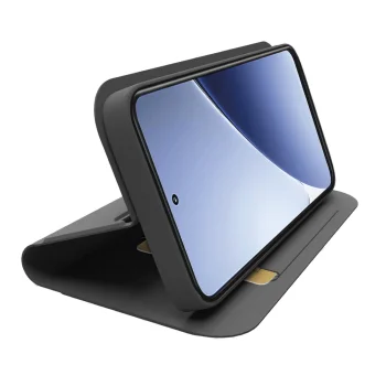 SBS Wallet Smooth Flip Case for Xiaomi 15 Pro, Black
