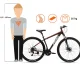 Bakalu Triad M6 TR06 Mountain Bike 29\", Black/Orange