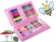 Art set for kids, 42-piece drawing and painting kit