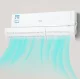 Air Conditioner Deflector AG719B with Vents, White
