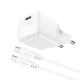 Acefast A77 Mini GaN Wall Charger PD 30W + USB-C Cable - White