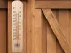 Wooden house thermometer large indoor outdoor