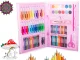 Art Drawing Set in a Suitcase, 86 Pieces, Blue