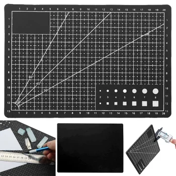 A5 Self-Healing Cutting Mat 15x22cm Black
