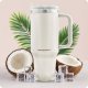 Berdsen Vacuum Thermos Mug with Straw 1180 ml, Cream