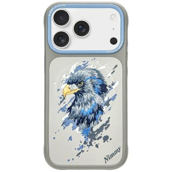 Nimmy Eagle MagSafe Phone Case Cover iPhone 17 Pro Max - Premium 3D Embroidery Gray