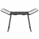 ModernHome Folding Clothes Drying Rack 20 m with Wings, Black