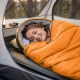 Mummy Sleeping Bag Mountain Goat STANDARD 210x73 cm, Orange