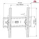 Maclean MC-778 TV Wall Mount, 26-65\", up to 45kg, VESA 400x400, Black