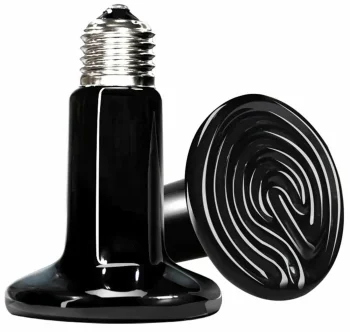 Infrared Heating Bulb for Terrarium 100W, Black