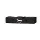 Garden Hammock with Stand and Bag, 247cm, 100kg, Black/Grey
