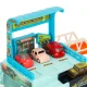 Multilevel Space Car Track with Steering Wheel and Cars
