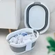 Foldable Laundry Basket & Wash Tub ModernHome 20 L, white-grey