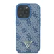 Guess iPhone 16 Pro Case Crossbody 4G Metal Logo Strass, Blue
