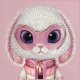Nimmy Cool&Cute 2.0 Rabbit Case for iPhone 17 Pro Max, Pink