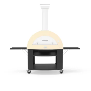Alfa Forni Moderno 5 Pizze Pizza Oven Base, Black